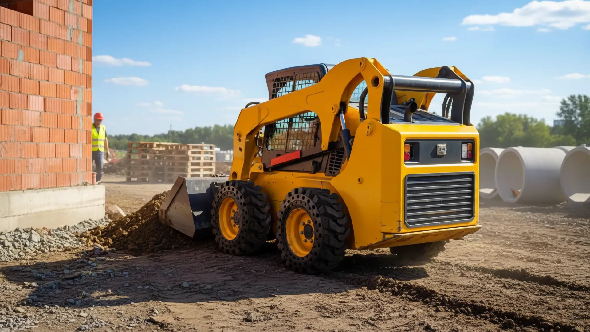 Skid Steer Loader Solid Tires
