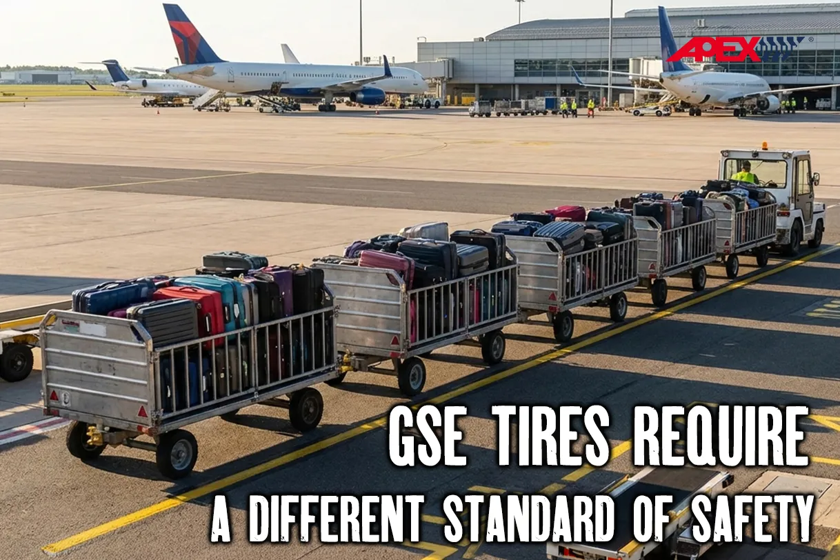 Why Airport GSE Tires Require a Different Standard of Safety