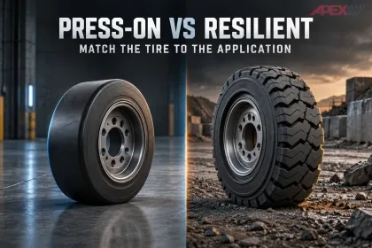 Press-On vs Resilient Solid Tires: Which One Is Right for Your Application?