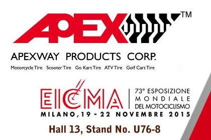 2015.11.19-11.22_Explore APEXWAY at EICMA Show 2015